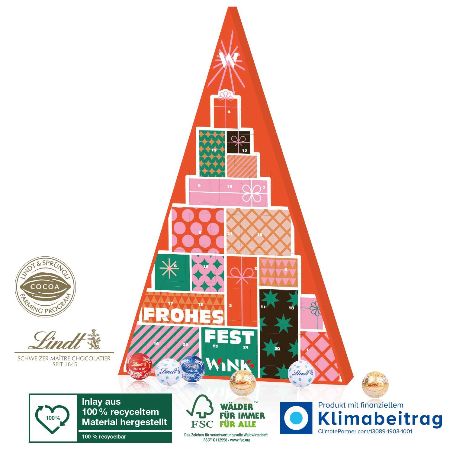 Adventskalender Lindt ´Weihnachtsbaum´ Lindt