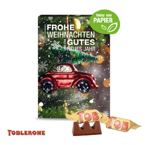 Adventskalender mit TOBLERONE Milch, Inlay aus Papier TOBLERONE