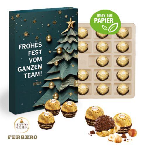 Wand-Adventskalender Ferrero Rocher, Inlay aus Papier Ferrero