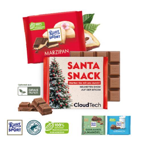 Ritter SPORT mit Werbebanderole Ritter SPORT
