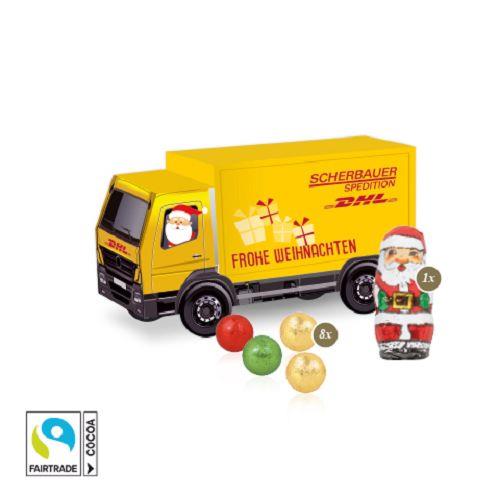 3D Präsent ´LKW´ mit Fairtrade® Schokolade ONLY