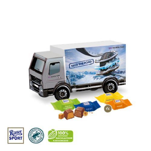 3D Präsent ´LKW´ mit Ritter SPORT Schokowürfel Ritter SPORT