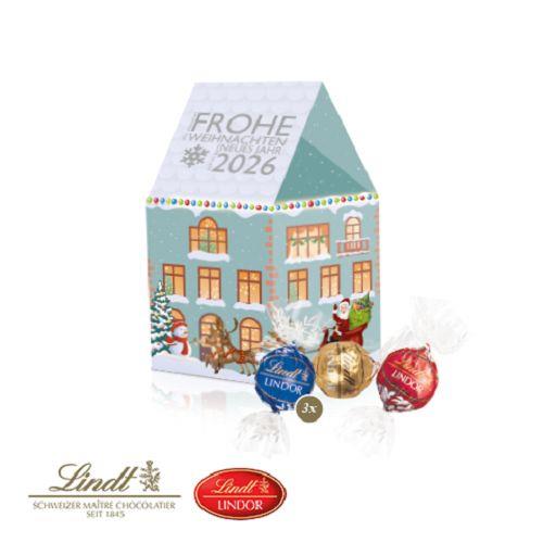 3D Präsent ´Haus´ mit Lindor Pralinés Lindt