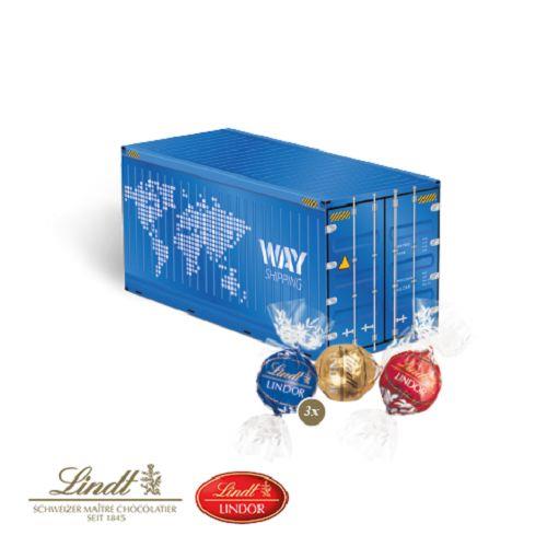 3D Präsent ´Container´ mit Lindor Pralinés Lindt