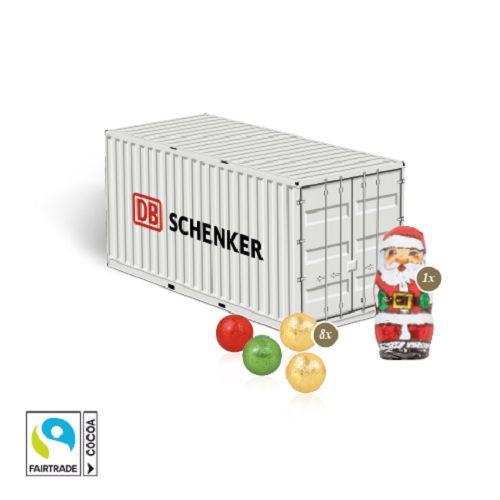 3D Präsent ´Container´ mit Fairtrade® Schokolade ONLY