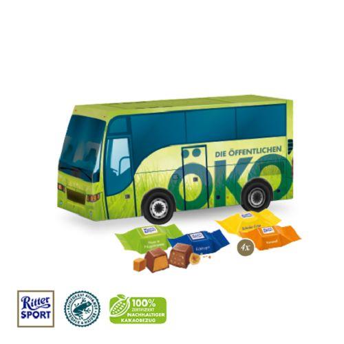 3D Präsent ´Bus´ mit Ritter SPORT Schokowürfel Ritter SPORT
