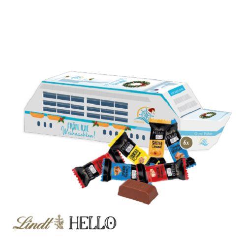 3D Präsent ´Schiff´ mit Lindt HELLO