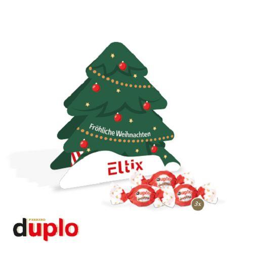 Präsent Tannenbaum mit duplo Knusperlen duplo