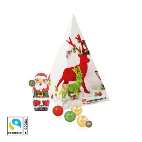 Präsent ´Weihnachtsbaum´ mit Fairtrade® Schokolade ONLY
