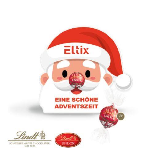Weihnachtsmann mit Lindt Lindor Kugel Lindt