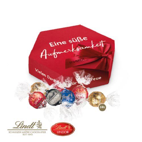 Süße Präsentbox ´Maxi´ mit Lindor Pralinés Lindt