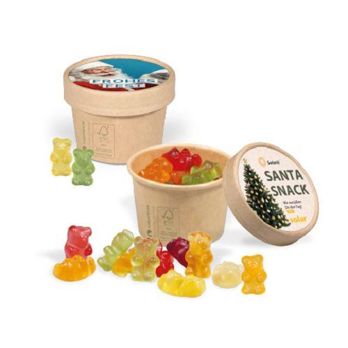 Werbe Fruchtgummi Paperbox mit Einleger Ökovital