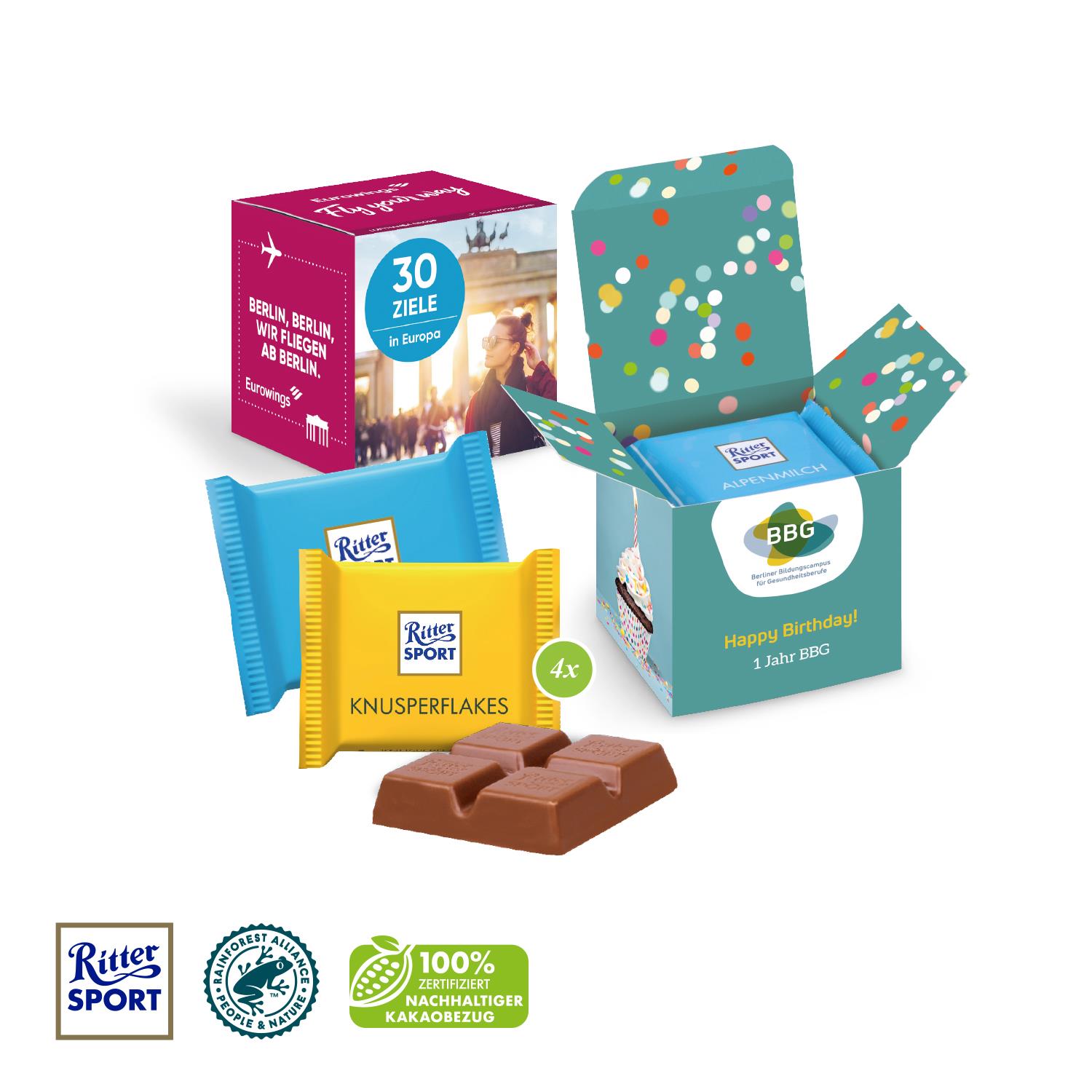 Ritter SPORT ´Mini´, 4er Ritter SPORT
