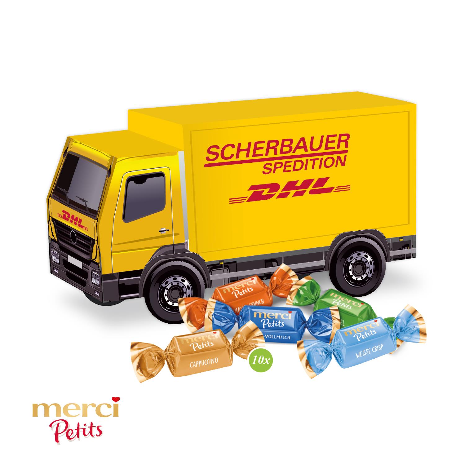 3D Präsent ´LKW´ mit Merci Petits Merci