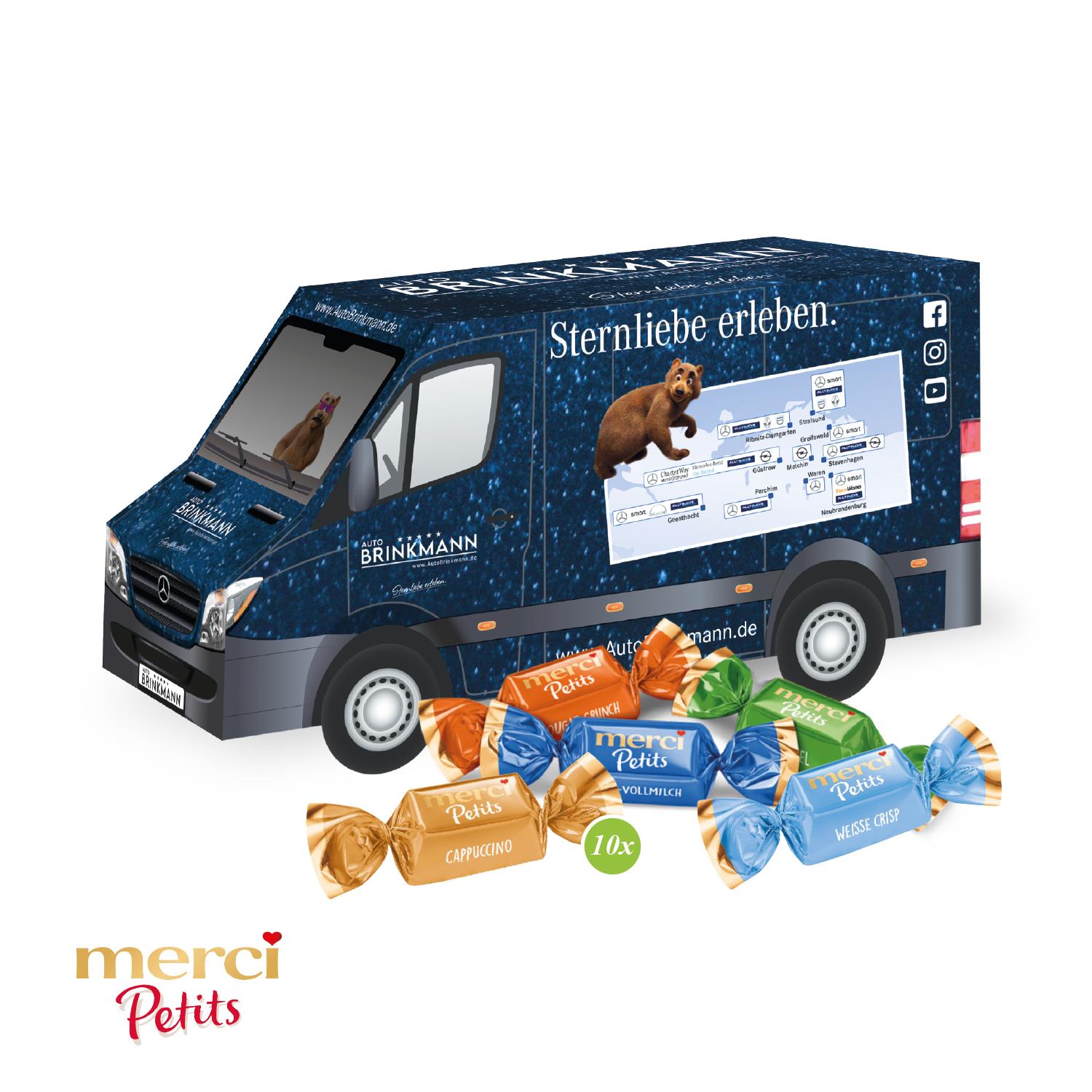 3D Präsent ´Transporter´ mit Merci Petits Merci