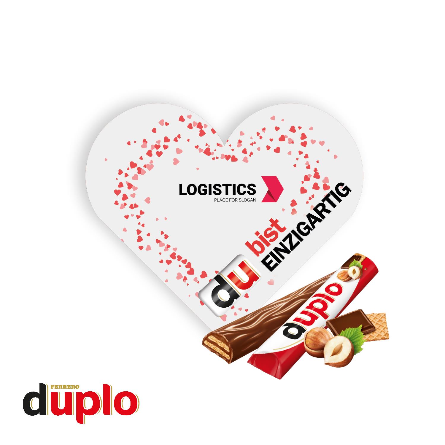 duplo Werbekarte ´Herz´ Ferrero
