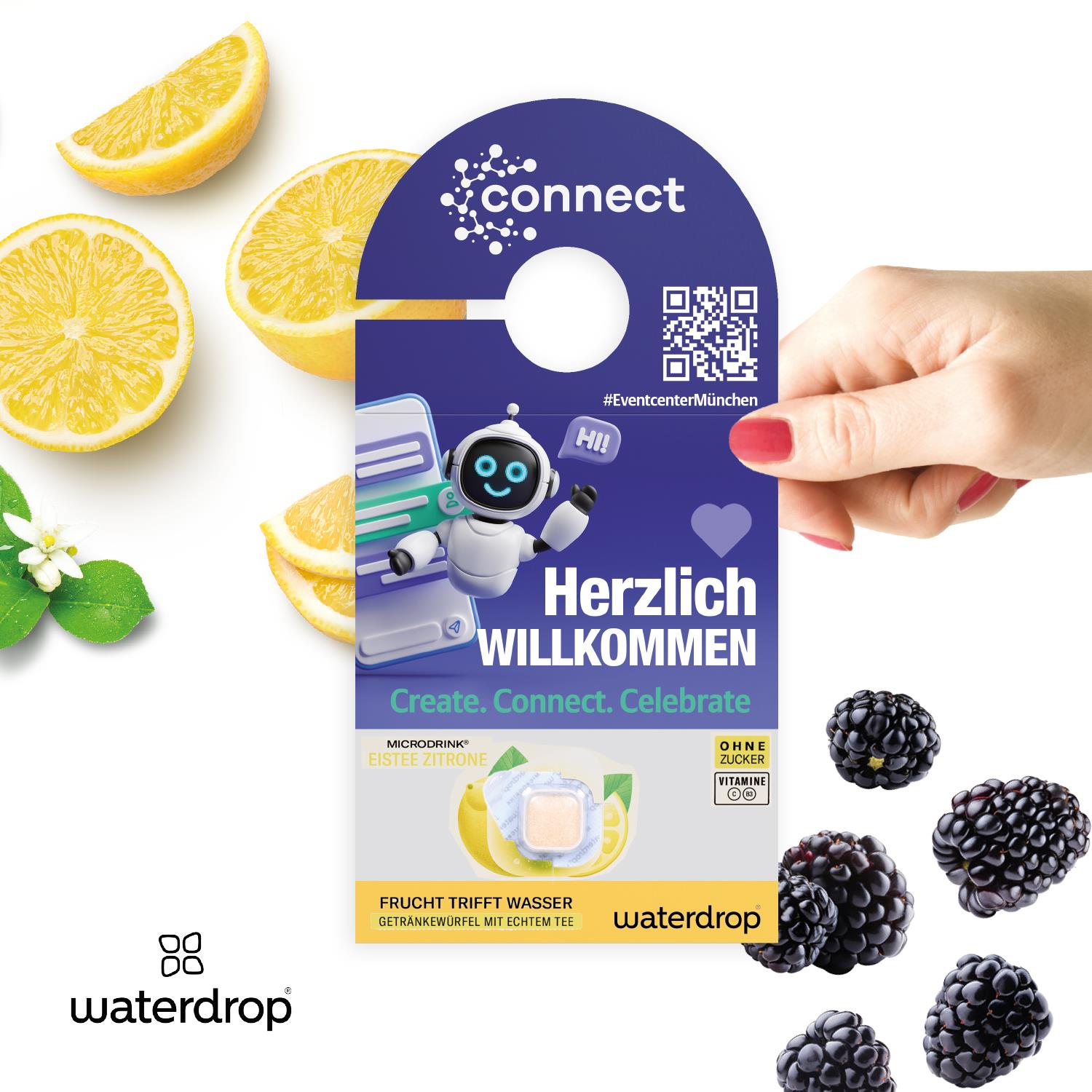 Flaschen-Türanhänger waterdrop® waterdrop