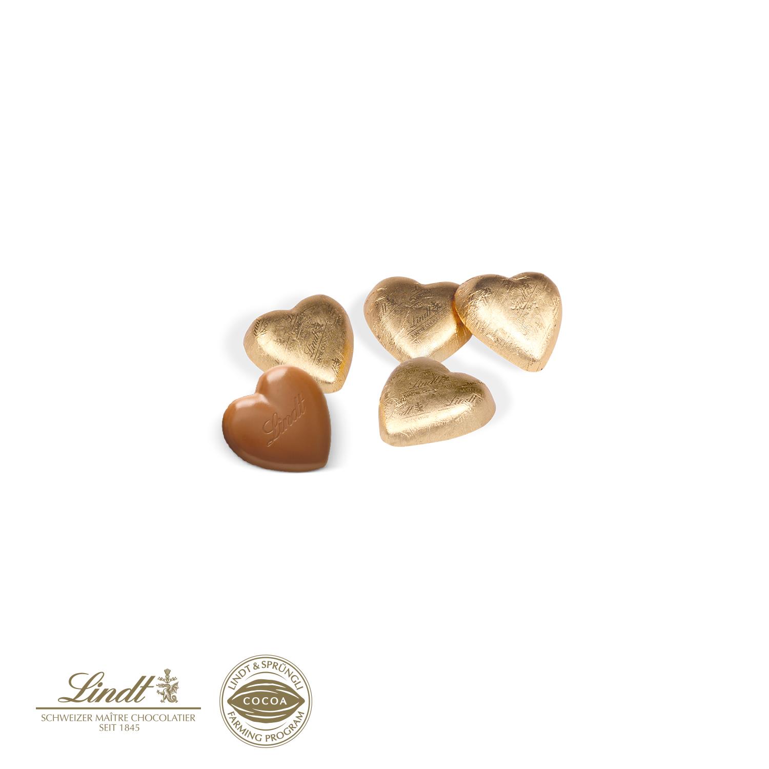 Präsentbox mit Lindt Schokoherzen Lindt