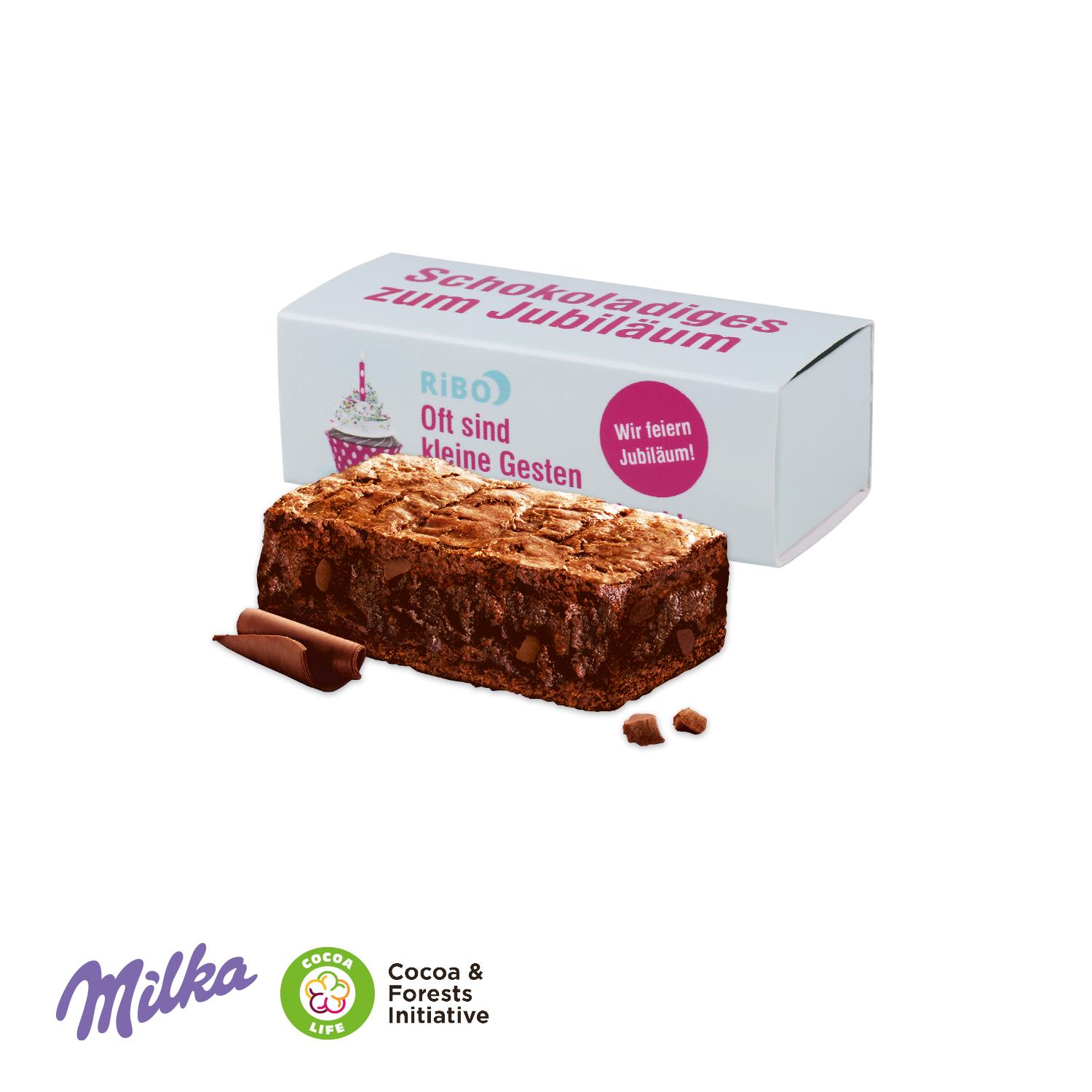 Milka Choco Brownie in Werbebo Milka