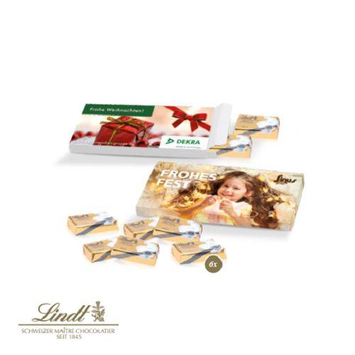 Präsentbox mit Lindt Schokotäfelchen Lindt