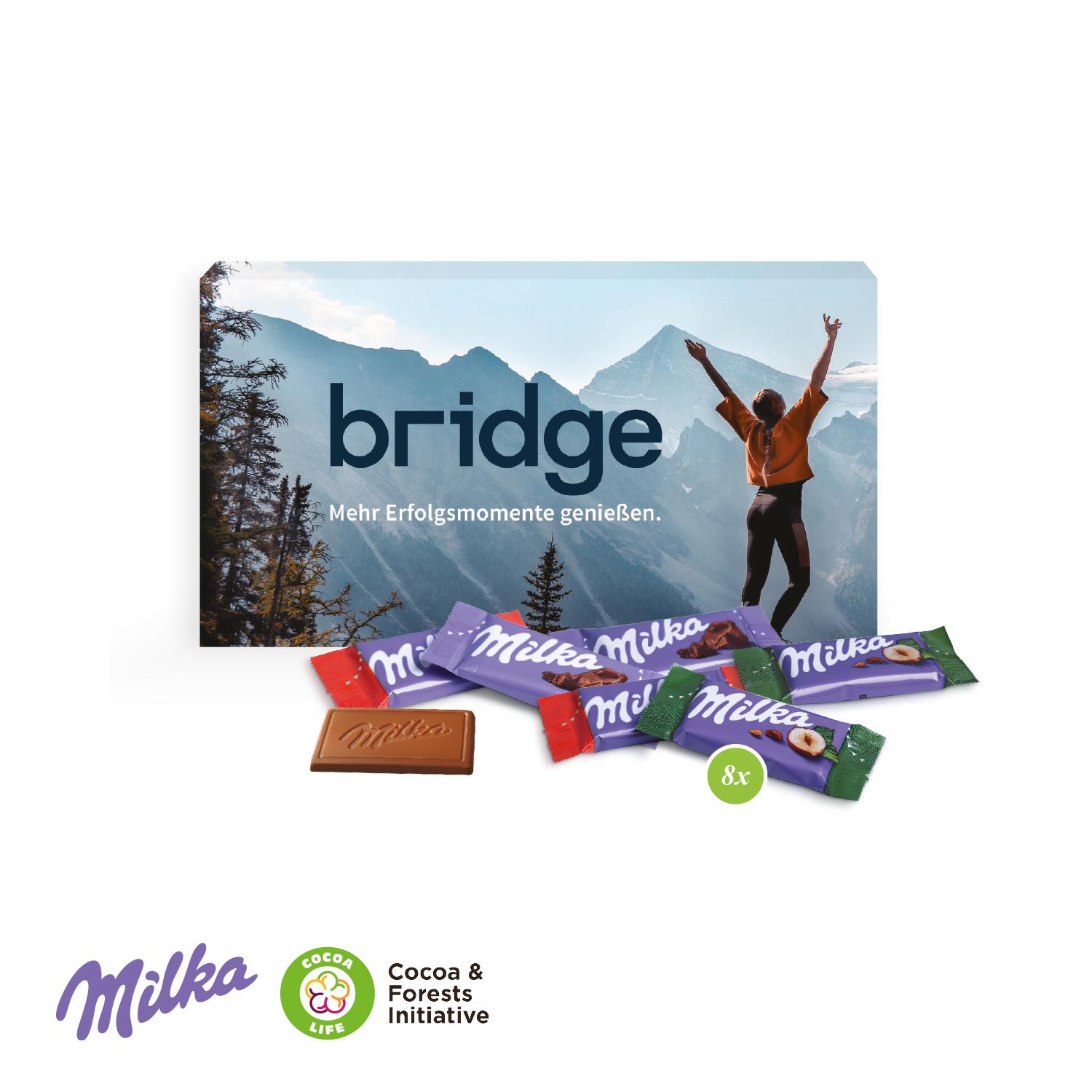 Milka Schokotäfelchen in Präsentbo Milka