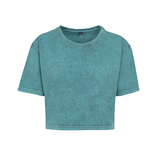 Ladies´ Acid Washed Cropped Tee