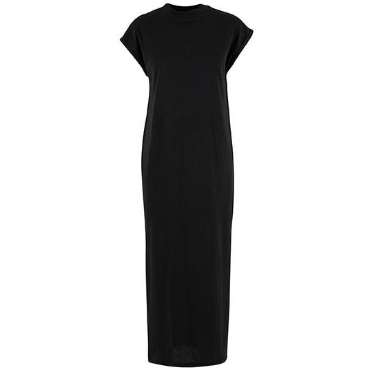 Ladies Long Extended Shoulder Dress