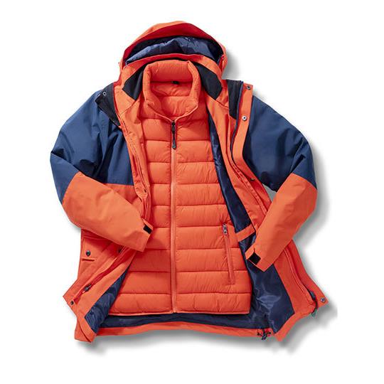 Recycled 3-In-1 Padded Ripstop Jacket