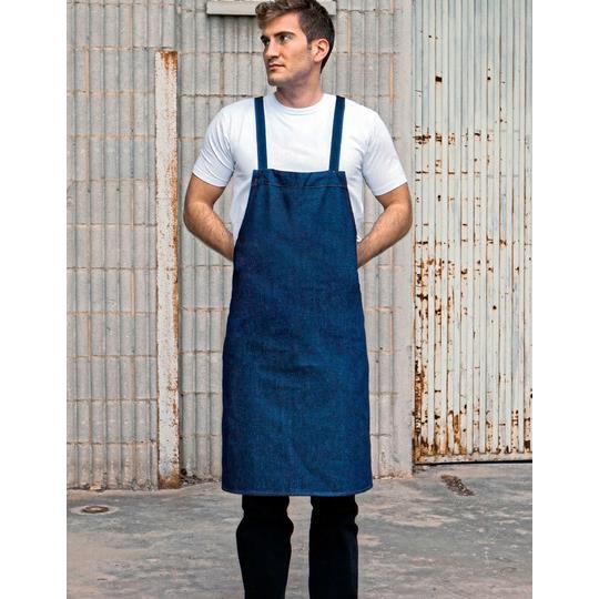 Barbecue apron with cross bands