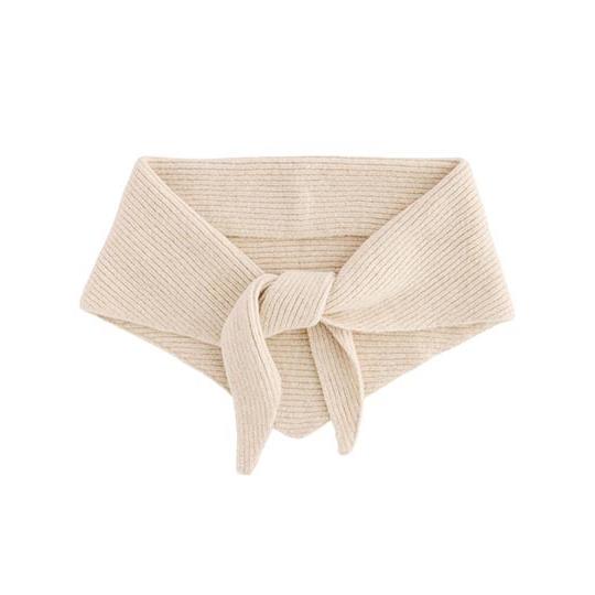 Knitted Triangle Scarf