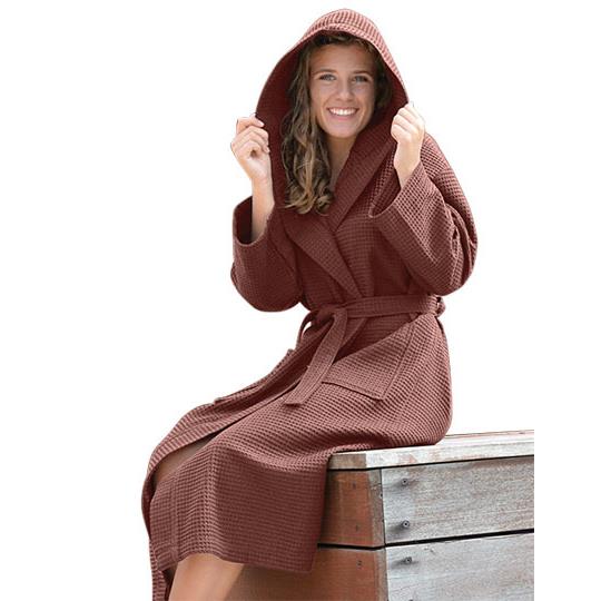 Robezz® Waffle Bathrobe With Hood