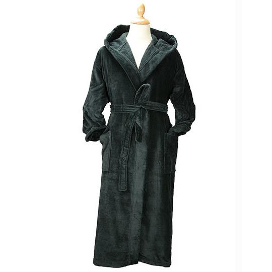 DeLuxe Velour Bathrobe with hood