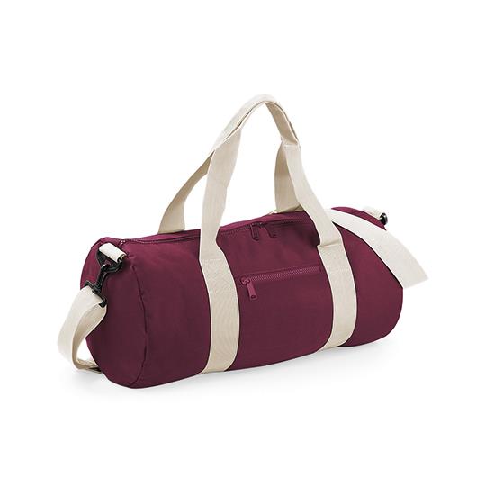 Burgundy Off White