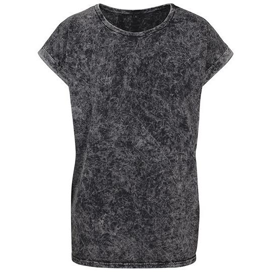 Ladies´ Acid Washed Extended Shoulder Tee