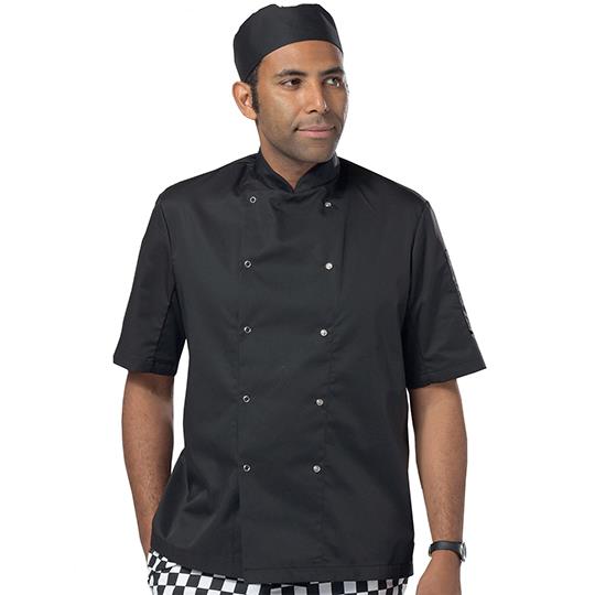 Short Sleeve Snap Stud Fastening Jacket