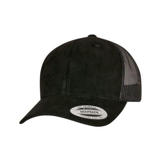 Suede Leather Trucker Cap