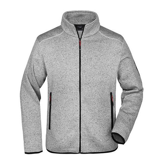 Light Grey Melange Red