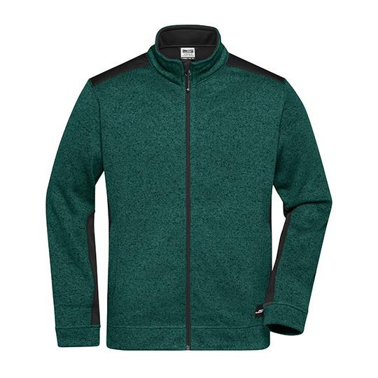 Dark Green Melange Black