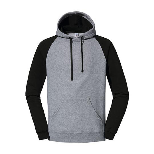 Nublend® Colour-Block Raglan Hooded Sweatshirt