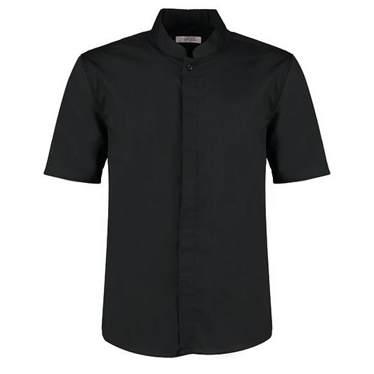 Men´s Tailored Fit Mandarin Collar Shirt Short Sleeve