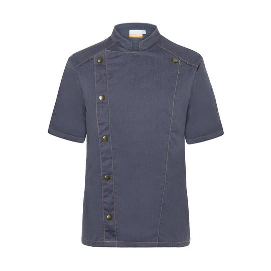 Kurzarm Kochjacke Jeans-Style
