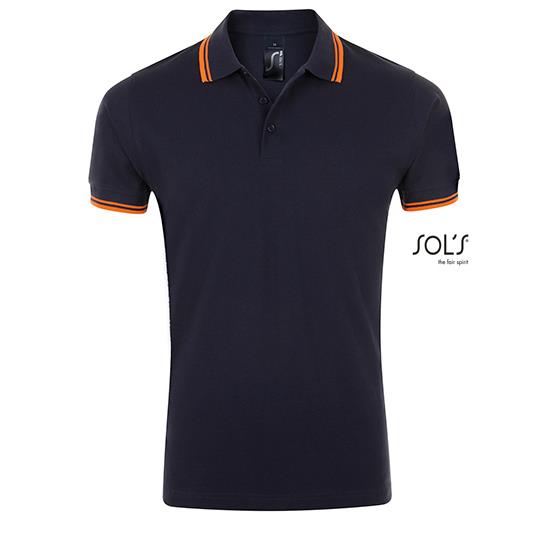 French Navy Neon Orange