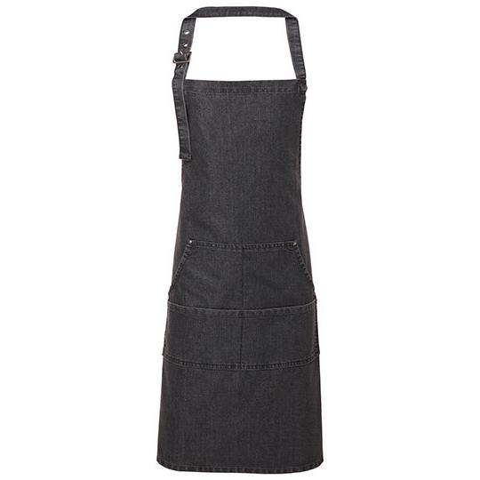Jeans Stitch Denim Bib Apron