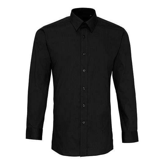 Men´s Long Sleeve Fitted Poplin Shirt