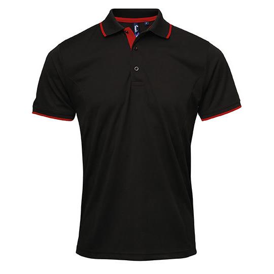 Black (ca. Pantone Black C) Red (ca. Pantone 200C)