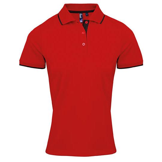 Red (ca. Pantone 200C) Black (ca. Pantone Black C)