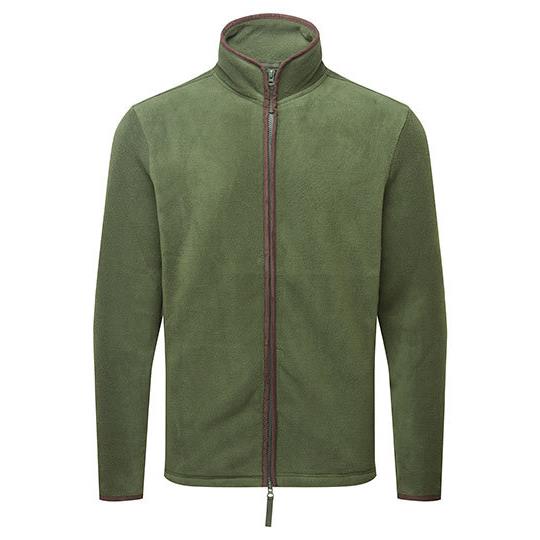 Moss Green (ca. Pantone 2410C) Brown (ca. Pantone 4975C)