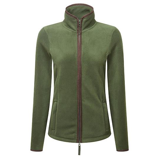 Moss Green (ca. Pantone 2410C) Brown (ca. Pantone 4975C)