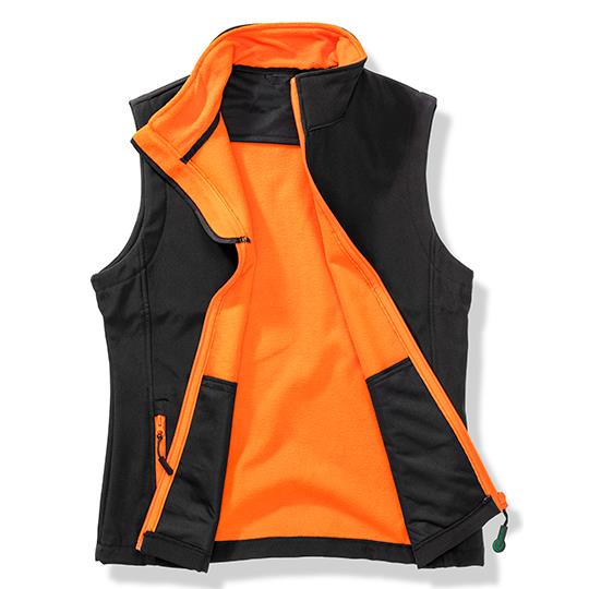Women´s Printable Softshell Bodywarmer with Recycled Fleece Inner