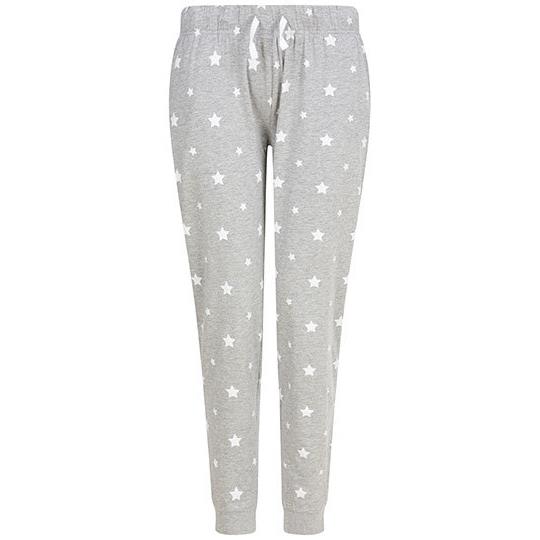 Heather Grey White Stars